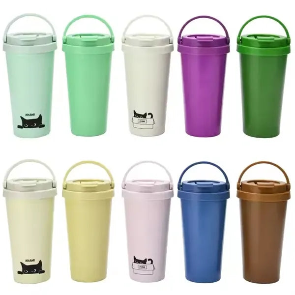500ml Stainless Steel Mug With Handle Lid