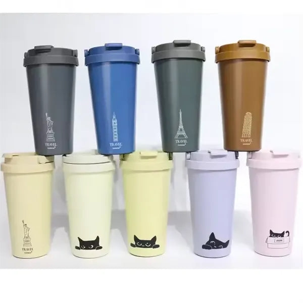 500ml Stainless Steel Mug With Handle Lid