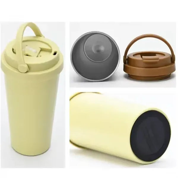 500ml Stainless Steel Mug With Handle Lid