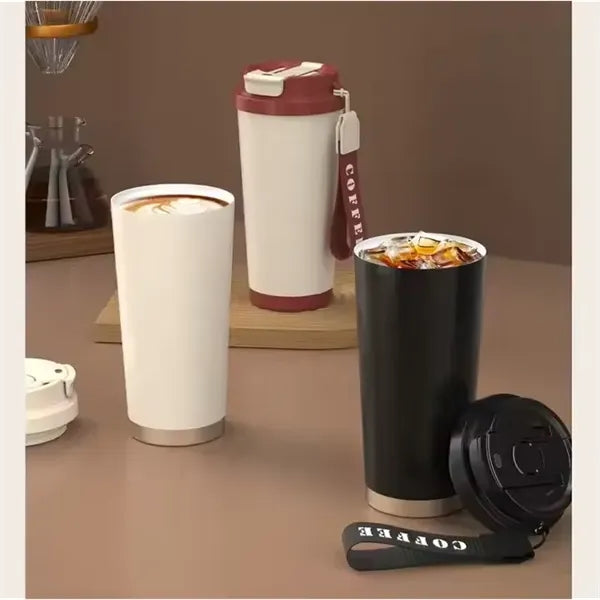 500ml Stainless Steel Mug With Handle Lid