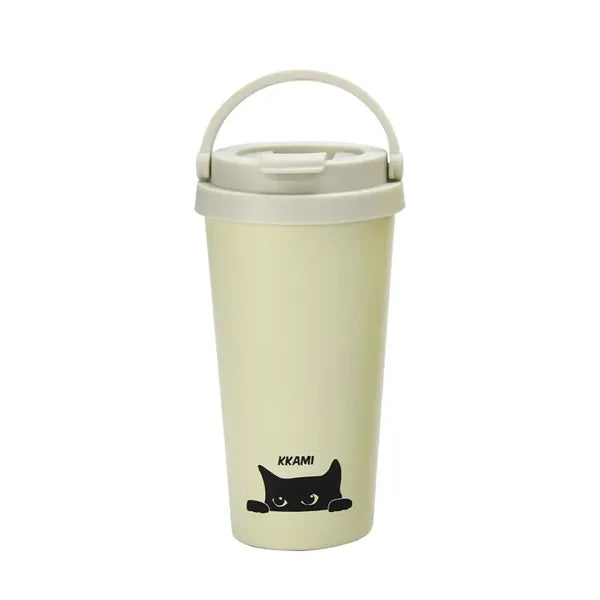 500ml Stainless Steel Mug With Handle Lid