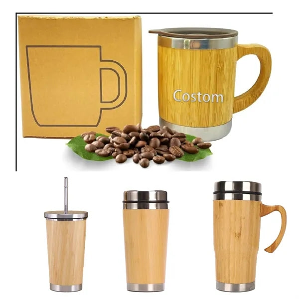 Bamboo Steel thermos Cup