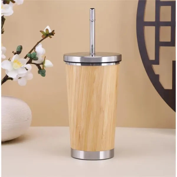 Bamboo Steel thermos Cup