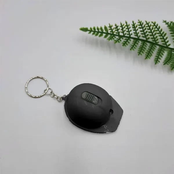 Plastic Helmet Shaped LED Light Bottle Opener Keychain