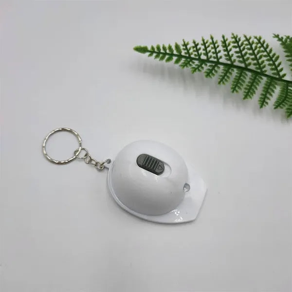Plastic Helmet Shaped LED Light Bottle Opener Keychain