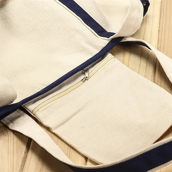 18" Open Top Heavy Duty Deluxe Tote Bag with Outer Pocket