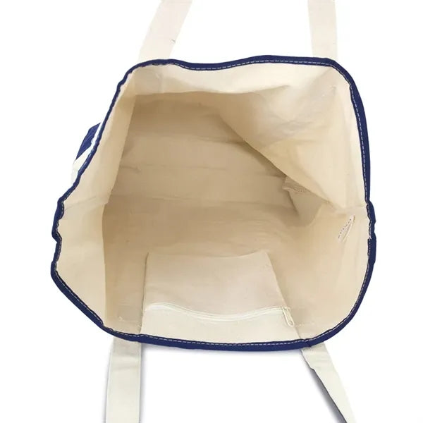 18" Open Top Heavy Duty Deluxe Tote Bag with Outer Pocket