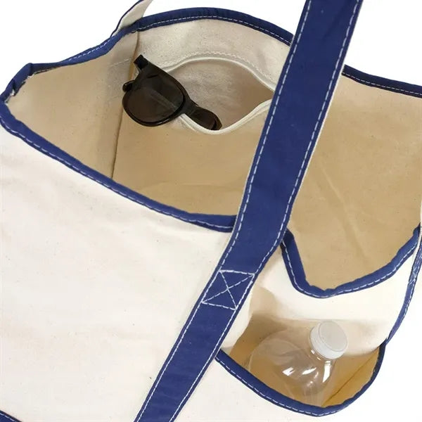 18" Open Top Heavy Duty Deluxe Tote Bag with Outer Pocket