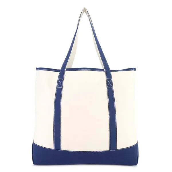 18" Open Top Heavy Duty Deluxe Tote Bag with Outer Pocket