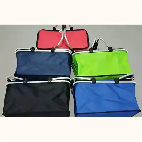 Collapsible Picnic Camping Lunch Basket Insulated Cooler Bag