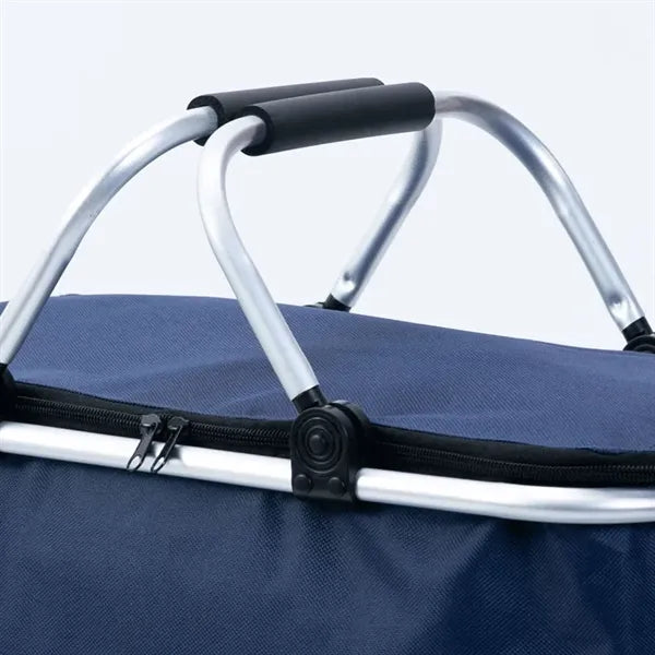Collapsible Picnic Camping Lunch Basket Insulated Cooler Bag