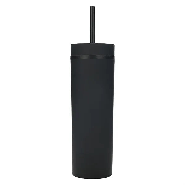 16OZ Skinny Tumbler With Lids And Straws