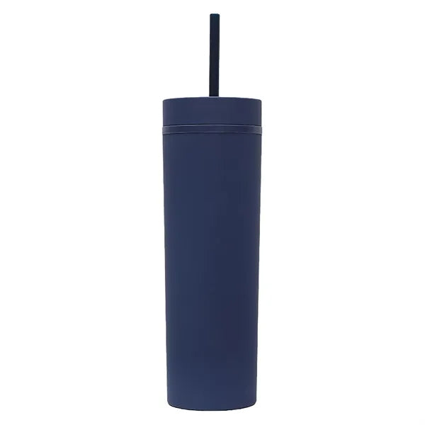 16OZ Skinny Tumbler With Lids And Straws