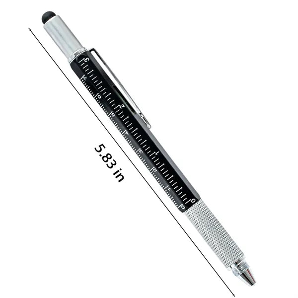6 in 1 Multifunctional Metal Ballpoint Pen