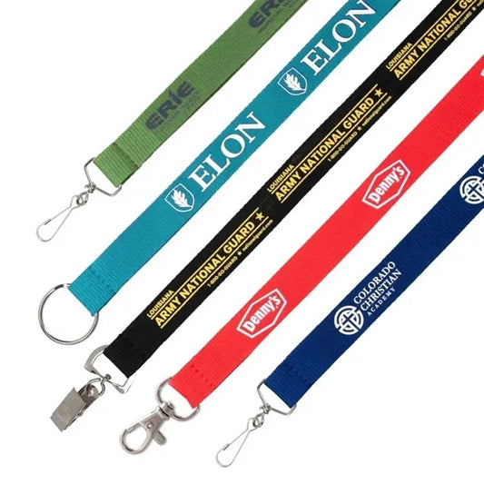 1" Flat Polyester Lanyard - 3 Day Rush