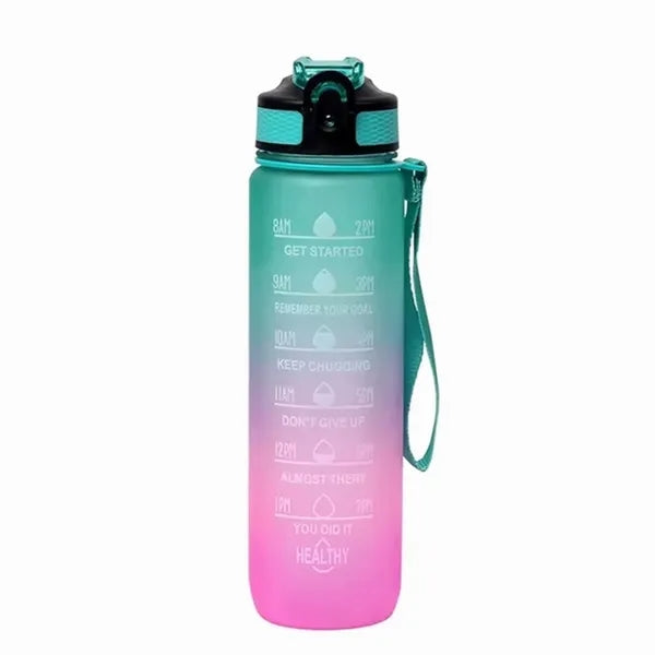 32OZ/1000MLMotivational Water Bottle With Time Marker
