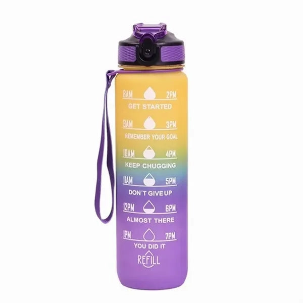 32OZ/1000MLMotivational Water Bottle With Time Marker