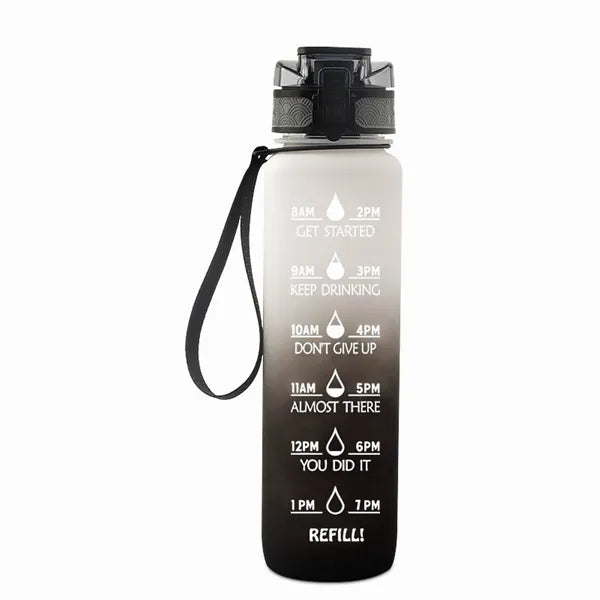 32OZ/1000MLMotivational Water Bottle With Time Marker