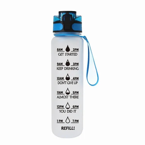 32OZ/1000MLMotivational Water Bottle With Time Marker