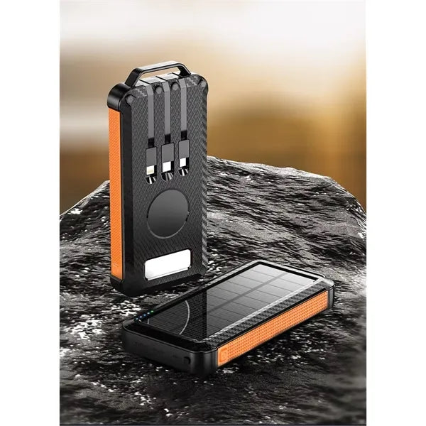 Outdoor Portable Wireless Solar Charger Powerbank 10000mah