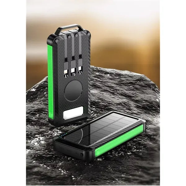 Outdoor Portable Wireless Solar Charger Powerbank 10000mah