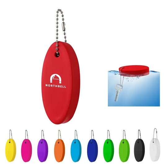 Oval Soft Floater Keychain