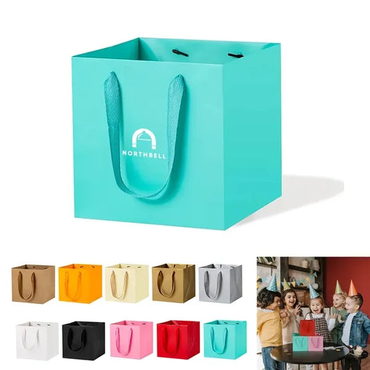 Square Kraft Paper Euro Tote Shopping Bag