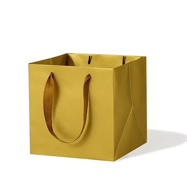 Square Kraft Paper Euro Tote Shopping Bag