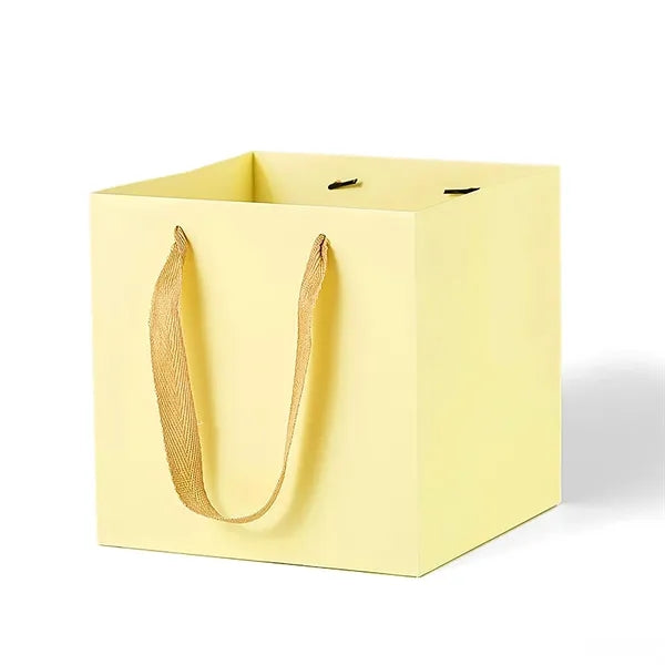 Square Kraft Paper Euro Tote Shopping Bag