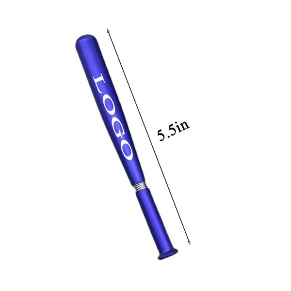 Plastic Matte Finish Baseball Bat Snap-On Cap Ballpoint Pen