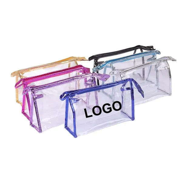Clear PVC Clutch Bag with Zipper