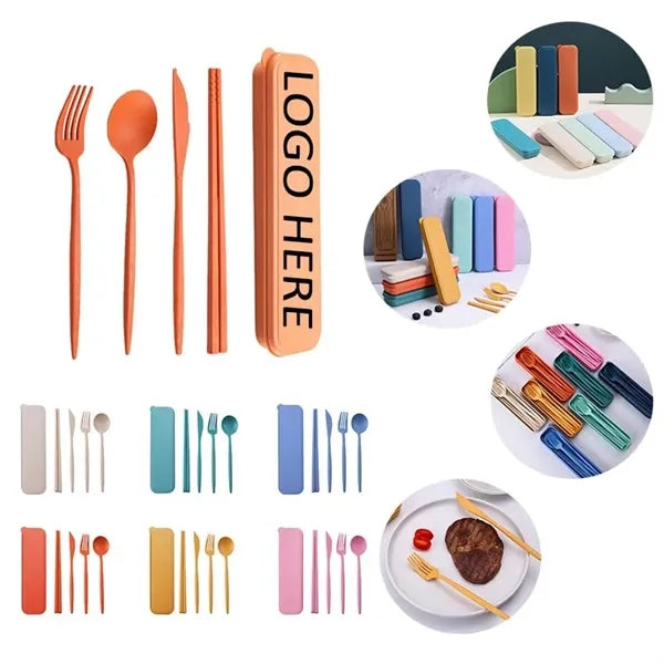 4-Piece Wheat Straw Cutlery