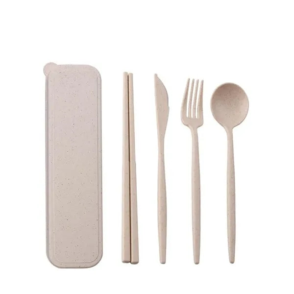 4-Piece Wheat Straw Cutlery