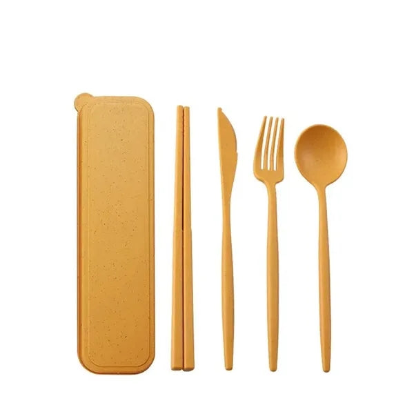 4-Piece Wheat Straw Cutlery