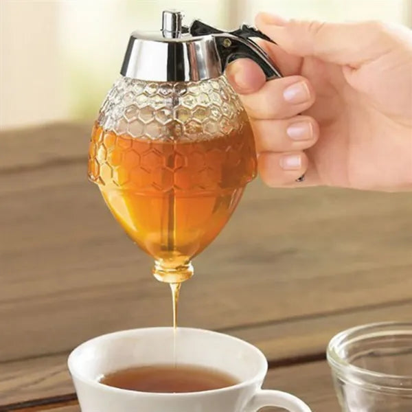 Honey Dispenser Syrup Juice Jar Squeeze Bottle