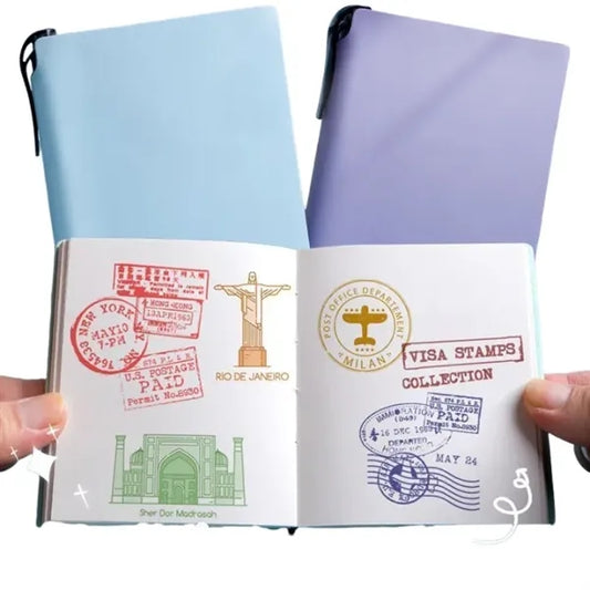 2026 Mini PU Stamped Notebook 3.94" x 4.13"