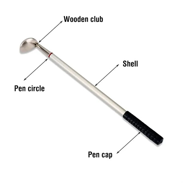 Golf Ballpoint Pen Set Desktop Games Office Desk Toys Funny