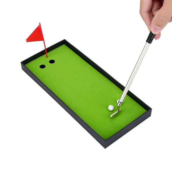Golf Ballpoint Pen Set Desktop Games Office Desk Toys Funny