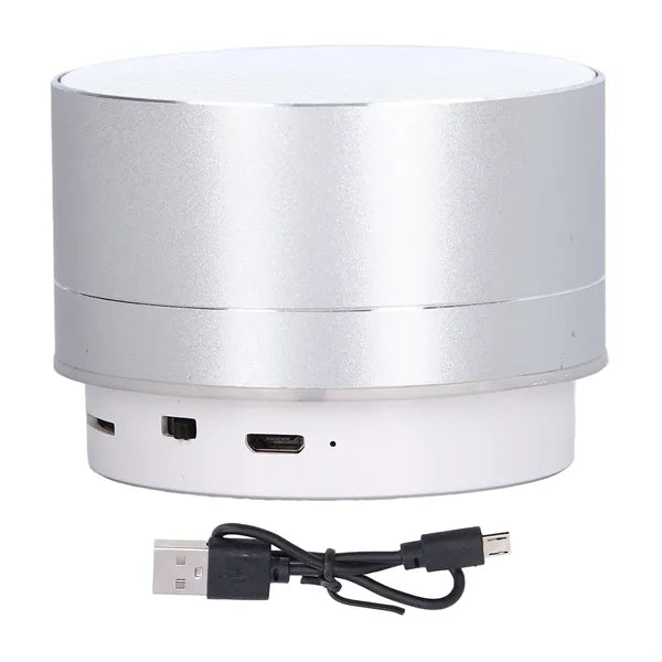 Wireless Cylinder Bluetooth Speaker With LED Light