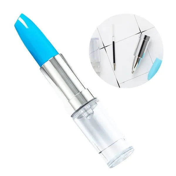 Lipstick Shape Novelty Ballpoint Pen for Women Girls Teacher