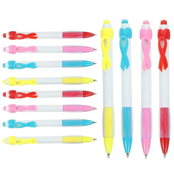 Ribbon Health Cancer Awareness Retractable Ballpoint Pen