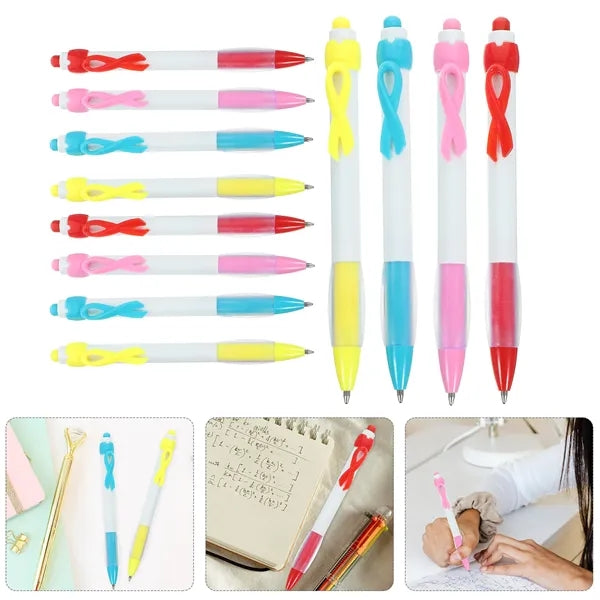 Ribbon Health Cancer Awareness Retractable Ballpoint Pen