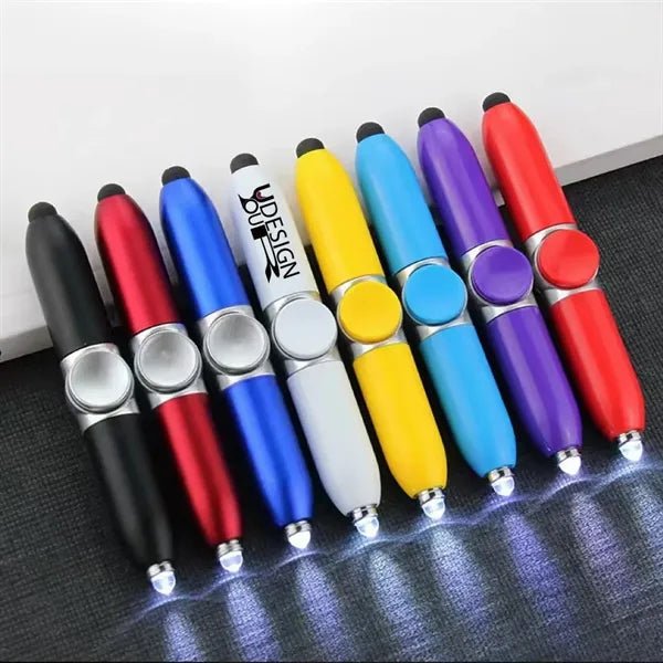 Spin Multi-Feature LED Fidget Pen Stress Relief Ballpoint