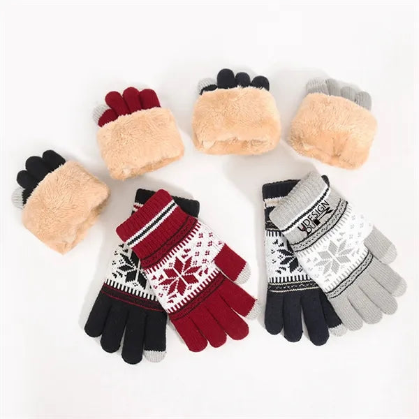 Touch Screen Gloves Snow Warm Knit Winter Christmas Gifts