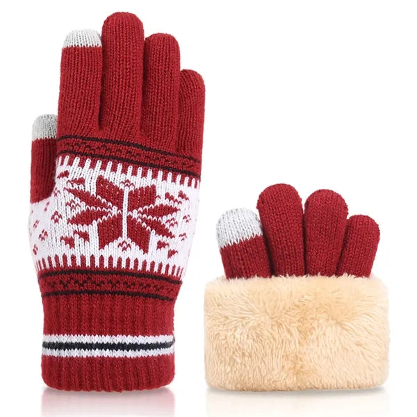 Touch Screen Gloves Snow Warm Knit Winter Christmas Gifts