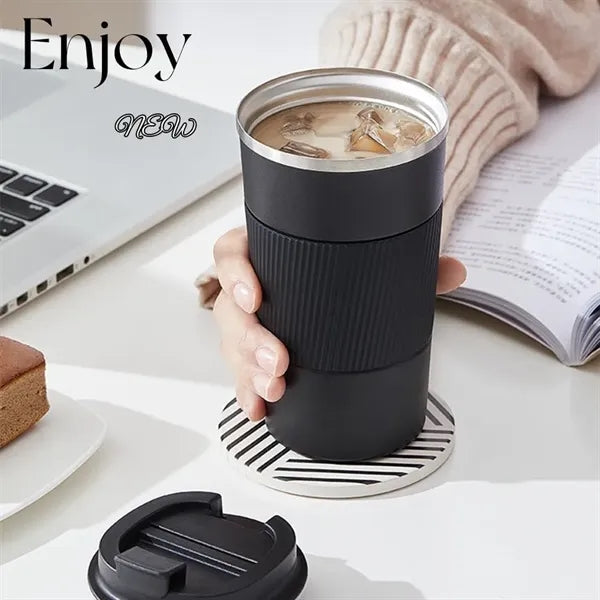 17OZ Stainless Steel Travel Coffee Mug Non-slip Thermal Cup