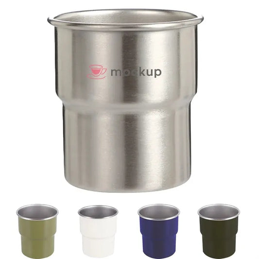 300ml Stainless Steel Mini Double Layer Mug Cup