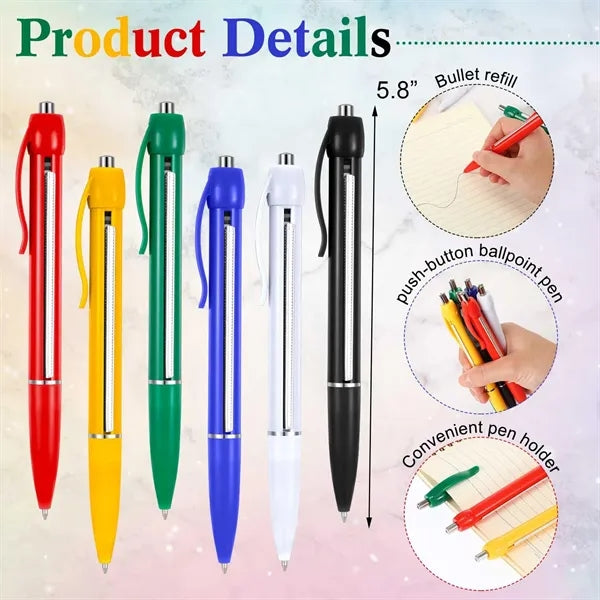 Rollout Paper Pen Retractable Pullout Banner Ballpoint