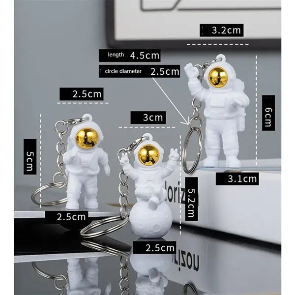 3D Astronaut Outer Space Keychain