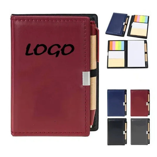 Pvc Cover Office Notepad With Pen